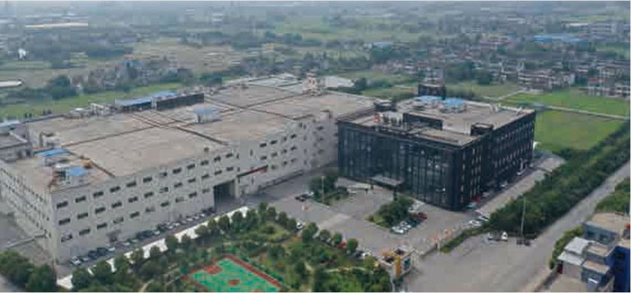 Film production facility aerial view
